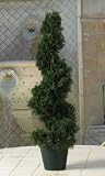 2  Cedar Spiral Artificial Tree Topiary Plant