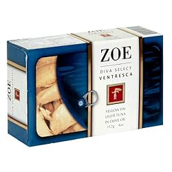 Zoe Brand Diva Select Ventresca Tuna, 4-Ounce Tin (Pack of 5)