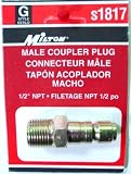 51SRPQhES%2BL. SL160  G Type Air Plug   1/2 NPT Male   1 Pk.