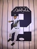 DEREK JETER SIGNED AUTOGRAPHED JERSEY NEW YORK YANKEES COA + PROOF PHOTO