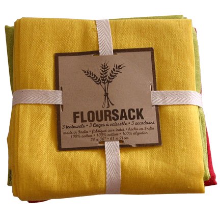 Childrens Toyshop  Kitchen & Housewares : Now Designs Floursack Towels: Lemon/Chart/Lollipop