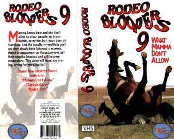 Childrens Toyshop  Sporting Goods : Rodeo Bloopers 9 - VHS