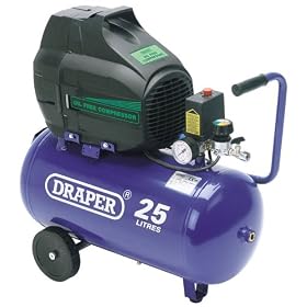 Draper 60606 1.1kw Oil Free Compressor 25 Litre �