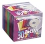 Memorex 30-pack Slim CD Jewel Case (5mm)- Assorted Colors
