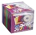 Memorex 30-pack Slim CD Jewel Case (5mm)- Assorted Colors