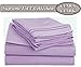 Clara Clark ® Supreme 1500 Collection 5pc Bed Sheet Set - Split King Size, Lavender