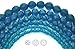 4mm (102) Capri Blue Light, Czech Fire Polished Round Faceted Glass Beads, 16 inch Strand