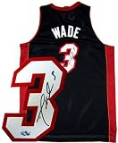 Dwyane Wade Autographed / Signed Black Miami Heat Swingman Jersey
