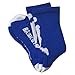 ChalkTalkSPORTS Athletic Half Cushioned Crew Socks | Basketball Player Design | Royal Blue/White