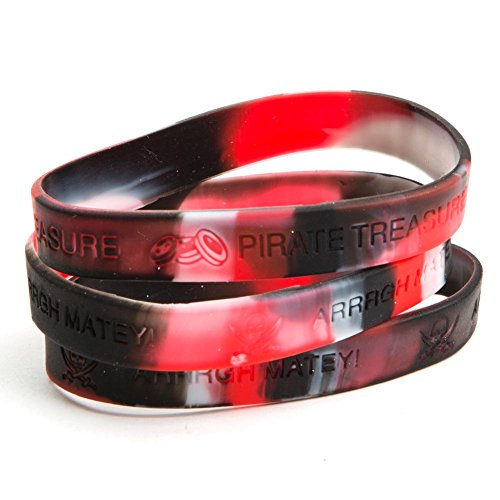 Rubber Pirate Sayings Bracelets