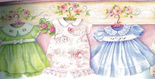 6 1/2 in x 15 ft Prepasted Wallpaper Borders - Laundry Wall Paper Border GU92112