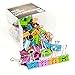 CBC Smiling Binder Clips ,1-inch Wide ,2/5 Inch Capacity, Assorted Colors ,48 Clips Per Pack,medium Size