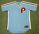 PHILADELPHIA PHILLIES 1980's Majestic Cooperstown Throwback Away Baseball Jersey
