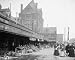 1906 PUBLIC MARKET KANSAS CITY STREET SCENE PHOTO