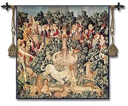 Unicorn Tapestry Wallhanging Comes With Wall Hanging Rod and Tassels