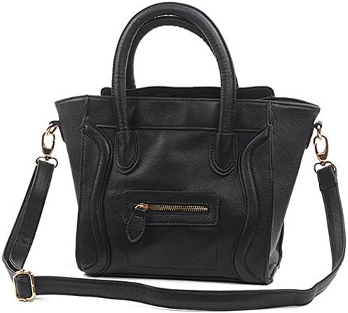 Leather Like Smile Handbags Smile Face Handbags Satchel Tote Handbags Purse for Women