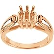 14K Rose Gold Mother's Ring - 3 Gemstone -- YOU CHOOSE THE COLORS!