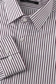 2" Longer Autograph Pure Cotton Striped Twill Shirt