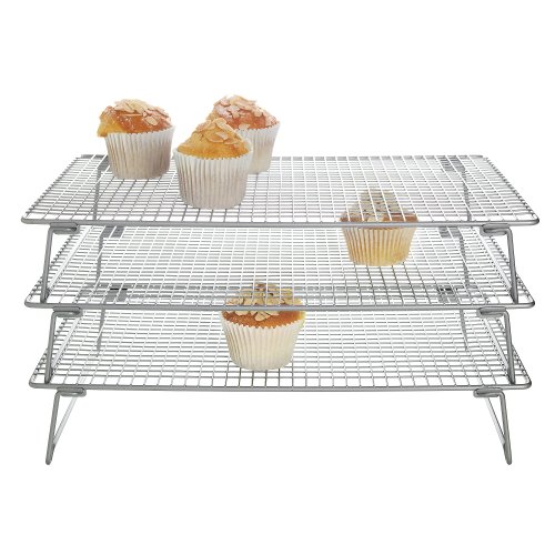 Lakeland Folding 3 Tier Cake & Biscuit Baking Cooling Rack sacsf v rg