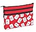 Mah Jongg Red Color Tiles 3 Zipper Mah Jong Purse for Mahjong Card