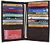 New High End Leather Bifold Credit Card Holder #1529CF Brown