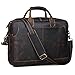 S-ZONE Men Leather Briefcase Messenger Bag 17 inch Laptop Shoulder Crossbody Bag