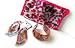 Acrylic Fashion Bangle Paisley Print Bracelet & Earring Gift Set with Splashy Bag
