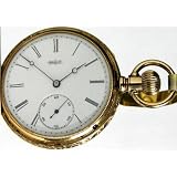 #AU8A Elgin 14K Solid Gold Hunter Case Ladies Antique Watch 8 Size 15 Jewels Circa 1884 by Elgin