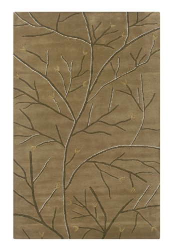 Rizzy Rugs VO-0824 8-Foot-by-8-Foot Round Volare Area Rug, Traditional Light Green