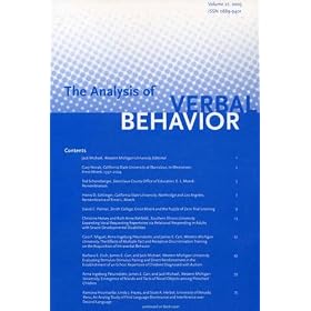 Analysis of Verbal Behavior