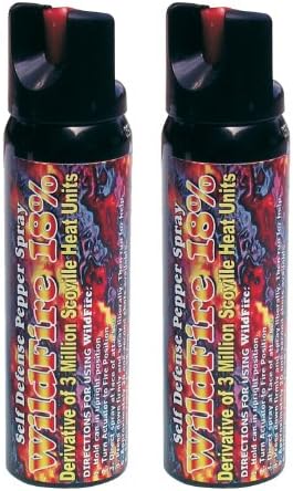 Wildfire Pepper Spray 4 oz Bundle - Lot of (2) Units - Wildfire 4 oz Stream Spray Canister (x2)