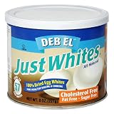 Deb-El Just Whites, 8-Ounce Canisters (Pack of 2)