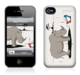 iPhone 4/4S ケース【GELASKINS】【ポリカーボネート製ハードカバー】【Sad Rhino】【お取り寄せ納期3週間前後】