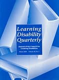 Learning Disability Quarterly