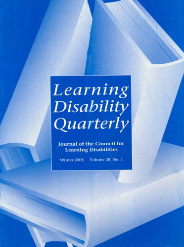 Childrens Toyshop  Magazines : Learning Disability Quarterly