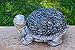 Alpine Turtle with a Stone Shell Garden Statue, 9 Inch Tall