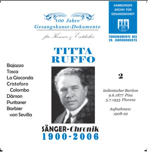 CD-Charts  Search : Titta Ruffo Vol. 2, Historical Recordings from 1908-23