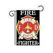 Fire Fighter Garden Flag
