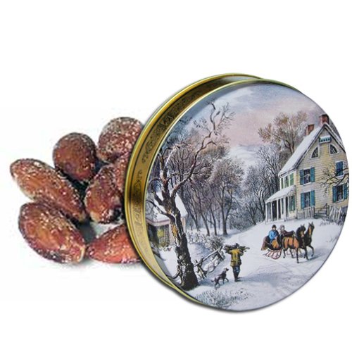2 lb Smoked Almonds Tin - Currier & Ives by Catoctin Kettle Korn