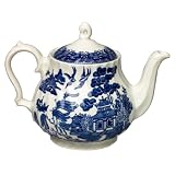 ChurchillChinaChelseaBlueWillowTeaPot