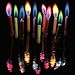 Amazing Colorflame Multicolor Happy Birthday Candles And Holders (Set Of 12)