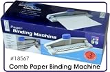 PF Office # 18567, Comb Paper Binding Machine, 100 page comb binder