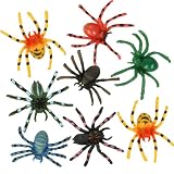 ~ 8 ~ Spiders ~ 2 Inch Plastic ~ Science Halloween ~ NEW