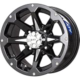 G-FX Six Shooter Gloss Black Machined ATV Wheel (12x7"/4x110mm)