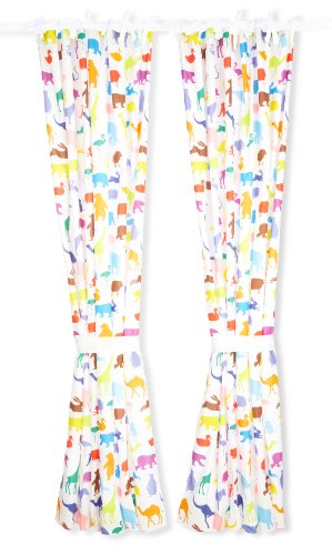 Pinolino 78529-0 - Gardine, 1 Schal, 245 cm lang, \'Happy Zoo\' Preisvergleich