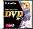 RIDATA - DVD+R DL - 8.5 GB 2.4x - DVD video box - storage media