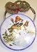 Scott's Cakes 1 lb. White Chocolate Covered Pretzel with Christmas Jimmies in a Classic Snowman Tin