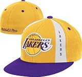 Los Angeles Lakers Mitchell & Ness 2-Tone Panel Down Fitted Hat