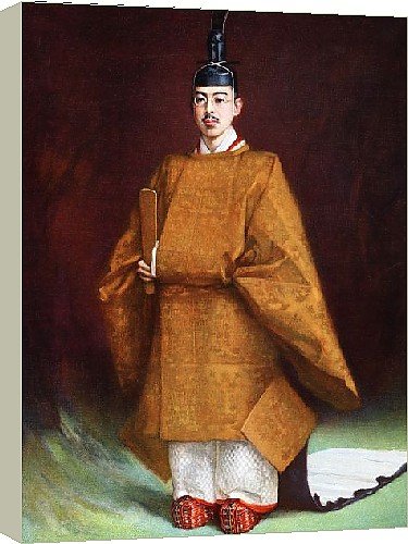 Box Canvas Print of Emperor Hirohito in his coronation garments, c1924-1926. from Heritage-Images