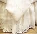 Queen/King Ivory Wrap Around Eyelet Bed Ruffle Image